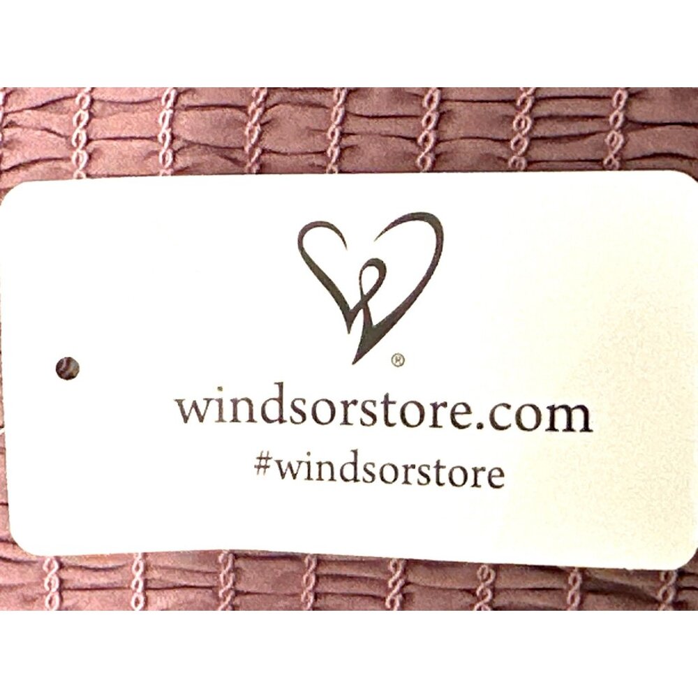 Windsor L Mauve Ruched Bust Smocked Back Puff Sleeve Tiered Mini Dress Party Y2K - Picture 7 of 10